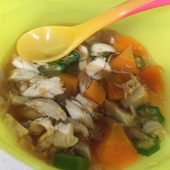 離乳食 完了期 マグロとオクラの和風煮 レシピ 作り方 By Kmama36 楽天レシピ